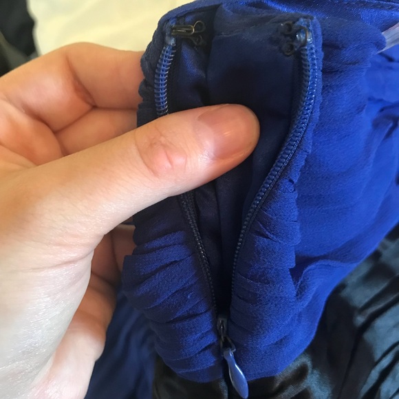 Laundry by Shelli Segal Royal Blue Sweetheart Neckline Strapless Dress - Picture 4 of 5